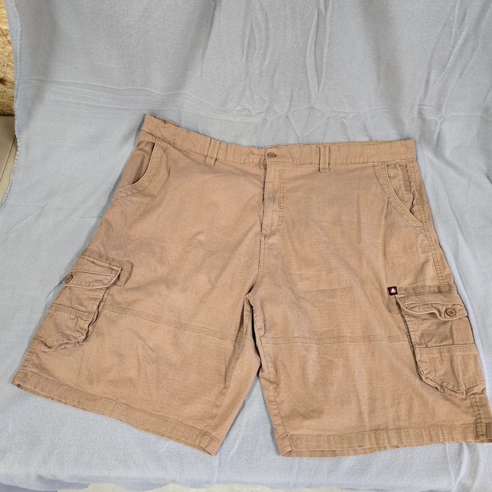 Airwalk Cargo Shorts Mens Tan Ripstop Size 52 Khaki Skate Utility Pockets